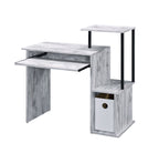 Lyphre Antique Rectangular Computer Desk with Storage
