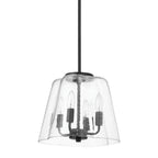 Soiree 4 Candle Lights Pendant with Metal Frame - Gold or Black
