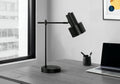 Modern Black Table Lamp with USB Port - Black