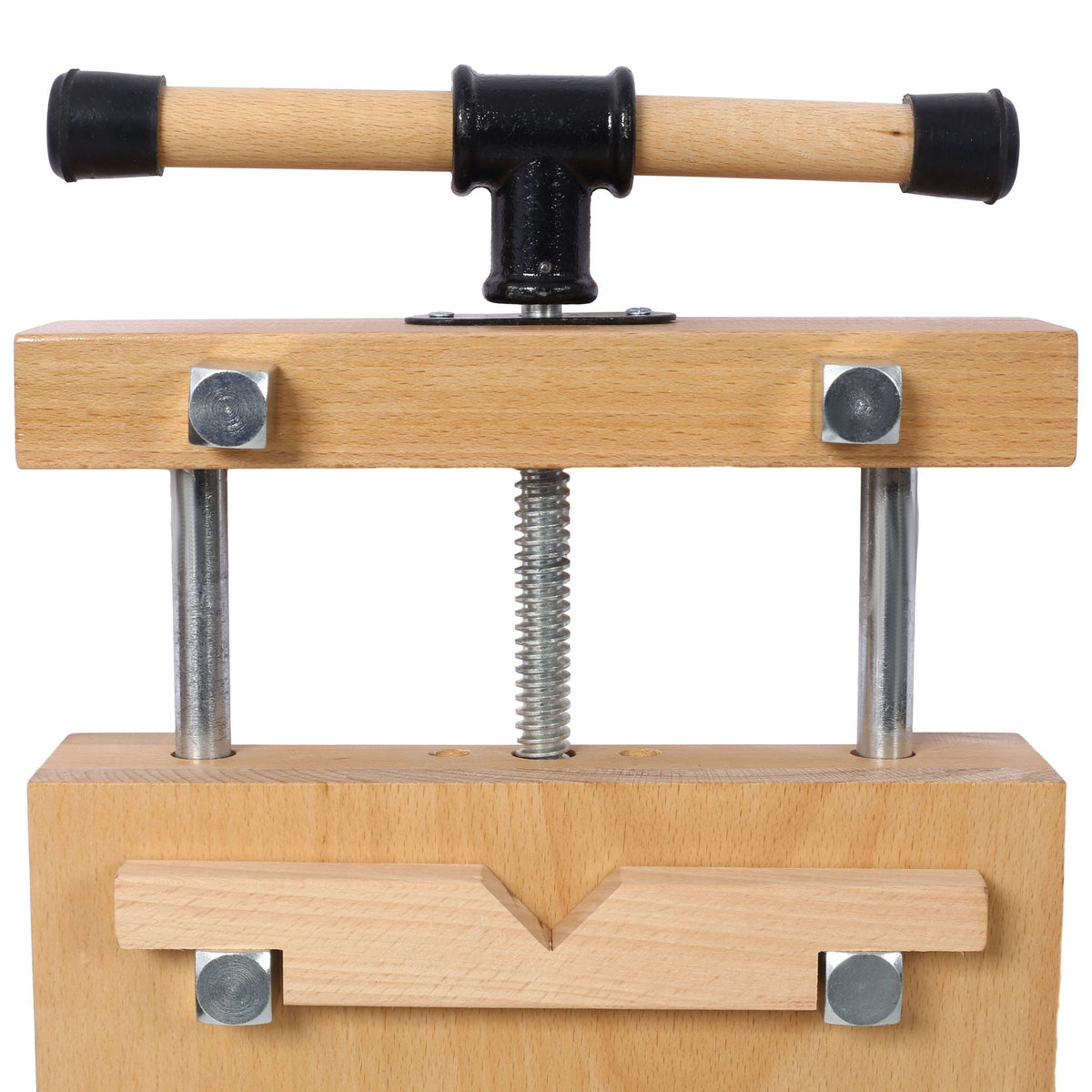 Portable Hardwood Workbench with Quick Release Handle - Natural