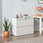 Premium Drawer Metal Lateral File Cabinet with Lock - Black or White
