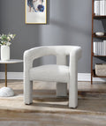 Lomas Boucle Side Chair Set of 2 with Soft Upholstery - Beige
