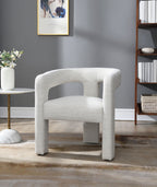 Lomas Boucle Side Chair Set of 2 with Soft Upholstery - Beige