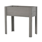 Solid Wood Raised Garden Bed with Legs - Available in Gray, Dark Gray, Dark Brown