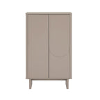 Accent Cabinet with Soft Close Doors and Adjustable Shelves - White, Light Brown, or Green