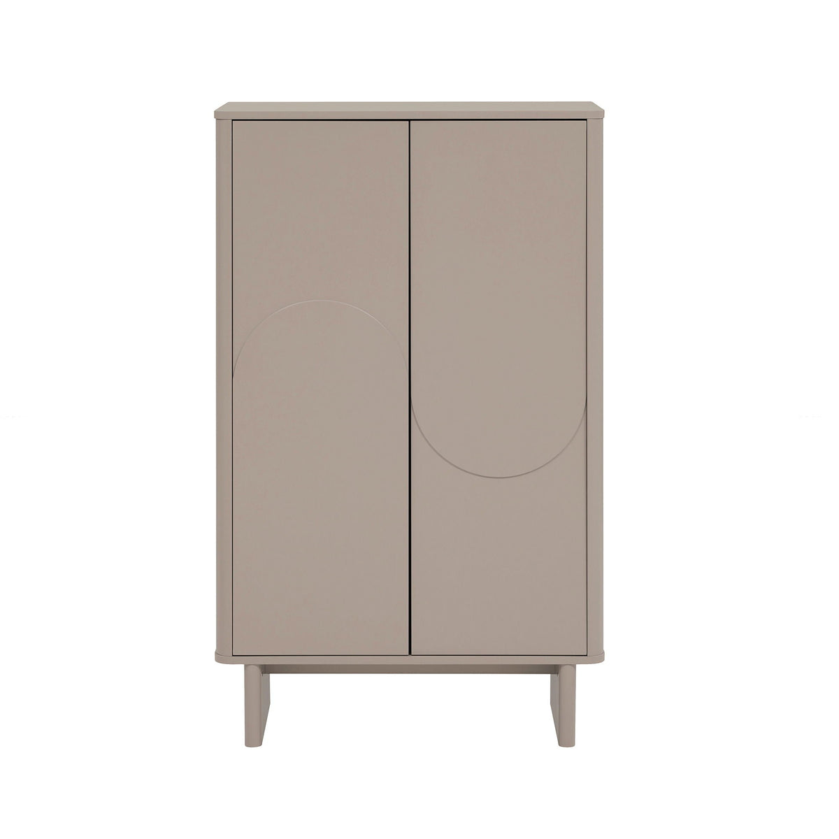 Accent Cabinet with Soft Close Doors and Adjustable Shelves - White, Light Brown, or Green