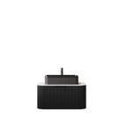 30" Floating Bathroom Vanity with Ceramic Basin & Storage - Black, Carrara White, White
