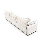 Deep Seat Sofa Set with Plush Corduroy Cushions – Beige