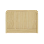 Modern Minimalist Solid Wood Nightstand with Two Drawers - Light Brown or Black