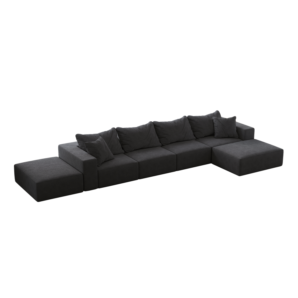 Oversized Sponge Cloud Sofa - Modern Sectional Couch Set