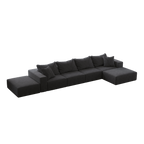 Oversized Sponge Cloud Sofa - Modern Sectional Couch Set