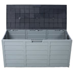 75 Gallon Resin Deck Box Storage Shed