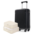 20-Inch Hardshell Carry-On Luggage with TSA Lock - Black