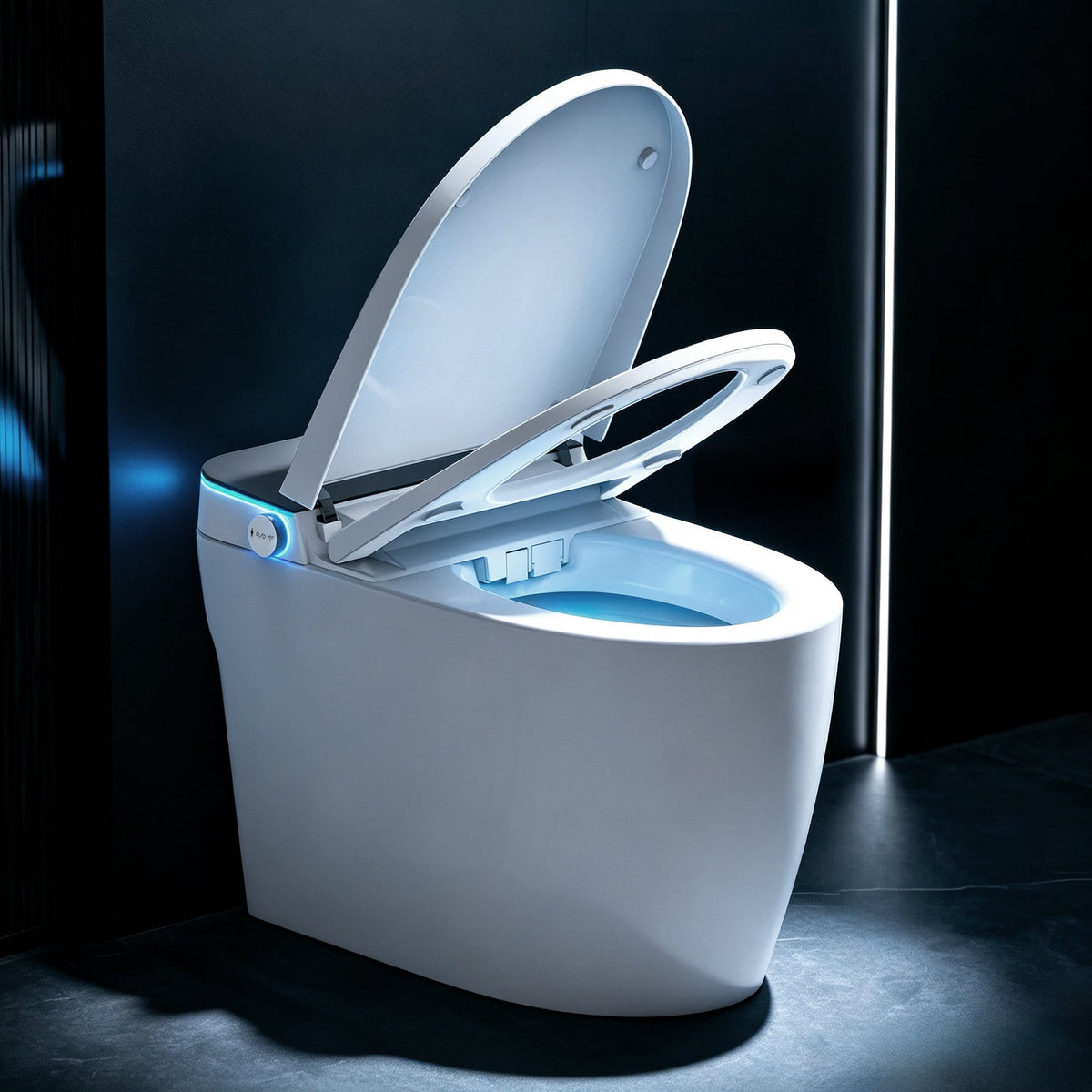Smart Toilet with Heated Bidet Seat