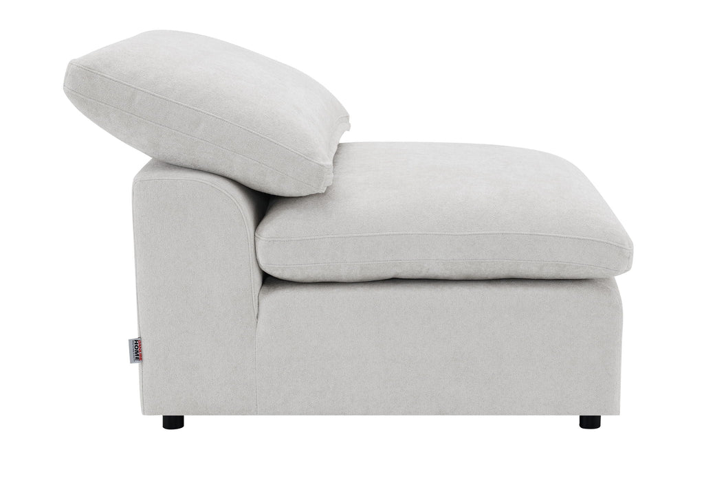 Naveen 6 Piece Modular Sectional with Full Foam Seating - Ivory