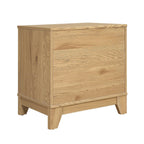 Modern Cane Accent Nightstand with 1 Drawer - Black or Light Brown