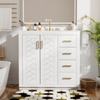 Bathroom Vanity With Sink Combo, Storage Cabinet, Freestanding Set