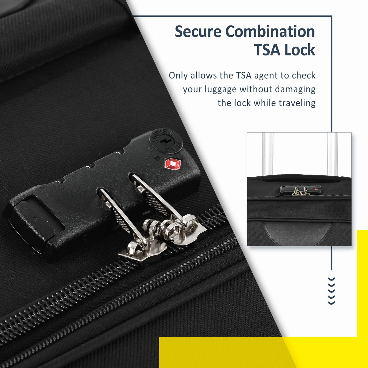 Expandable Softside Luggage 3 Piece Set with Spinner Wheels - Multiple Colors