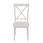 5-Piece Solid Wood Dining Set — White or Dark Gray