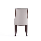 Grand Dining Chair Set with Solid Beech Wood Frame - Beige or Gray