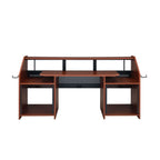 Annette Music Desk with Cable Management - Dark Brown or Black