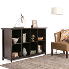 Amherst Cube Storage Bookcase with Large Cubbies - Dark Brown, Dark Gray, or White