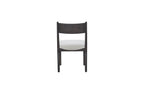 Upholstered Crescent Dining Chairs with Comfortable Upholstery - Peppercorn