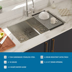 Modern Double Bowl Undermount Sink with 10" Deep Basins - Gray