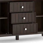 Bedford Sideboard Buffet with Ample Storage - Dark Tobacco Brown