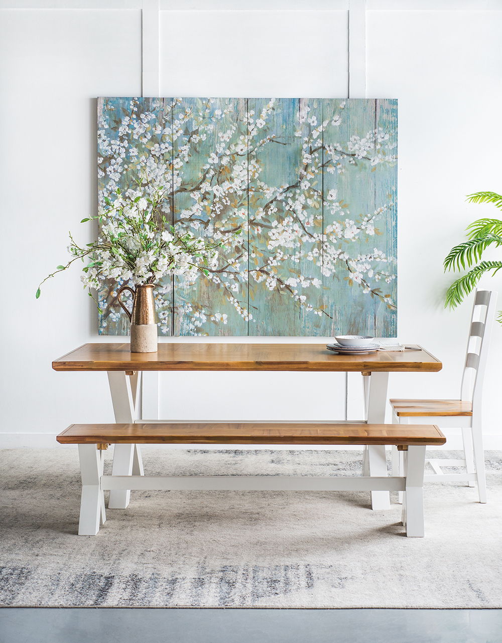 Saison Cherry Blossom Canvas Print - Wall Decor for Living Room
