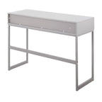 Contemporary Console Table with Storage Drawers - White, Gray, Black