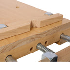 Portable Hardwood Workbench with Quick Release Handle - Natural