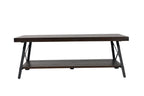 Modern Rustic Style Coffee Table with Spacious Top - Light or Dark Brown