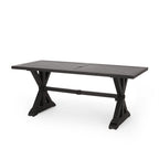 Antique Matte Outdoor Aluminium Dining Table with Durable Construction