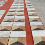 Polished Marble Decorative Tiles with Artistic Variety - White / Multi