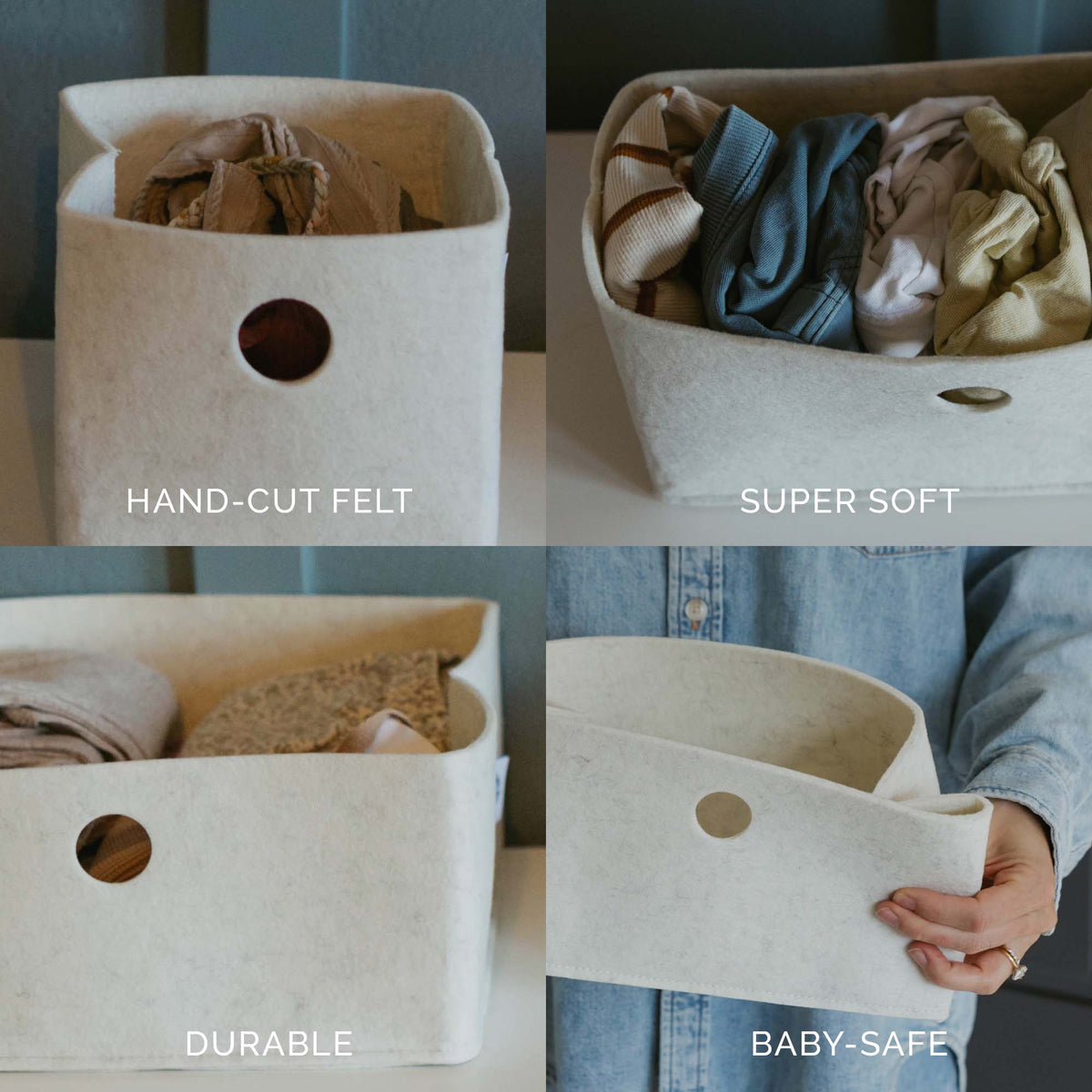 Parker Baby Co. Felt Drawer Organizers — 3-Piece Set