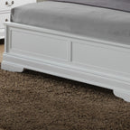 Sleigh Bed with Low Footboard - Real Wood Veneers, Multiple Colors