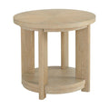 Light Brown Coffee Table with Solid Wood Construction - Light Brown