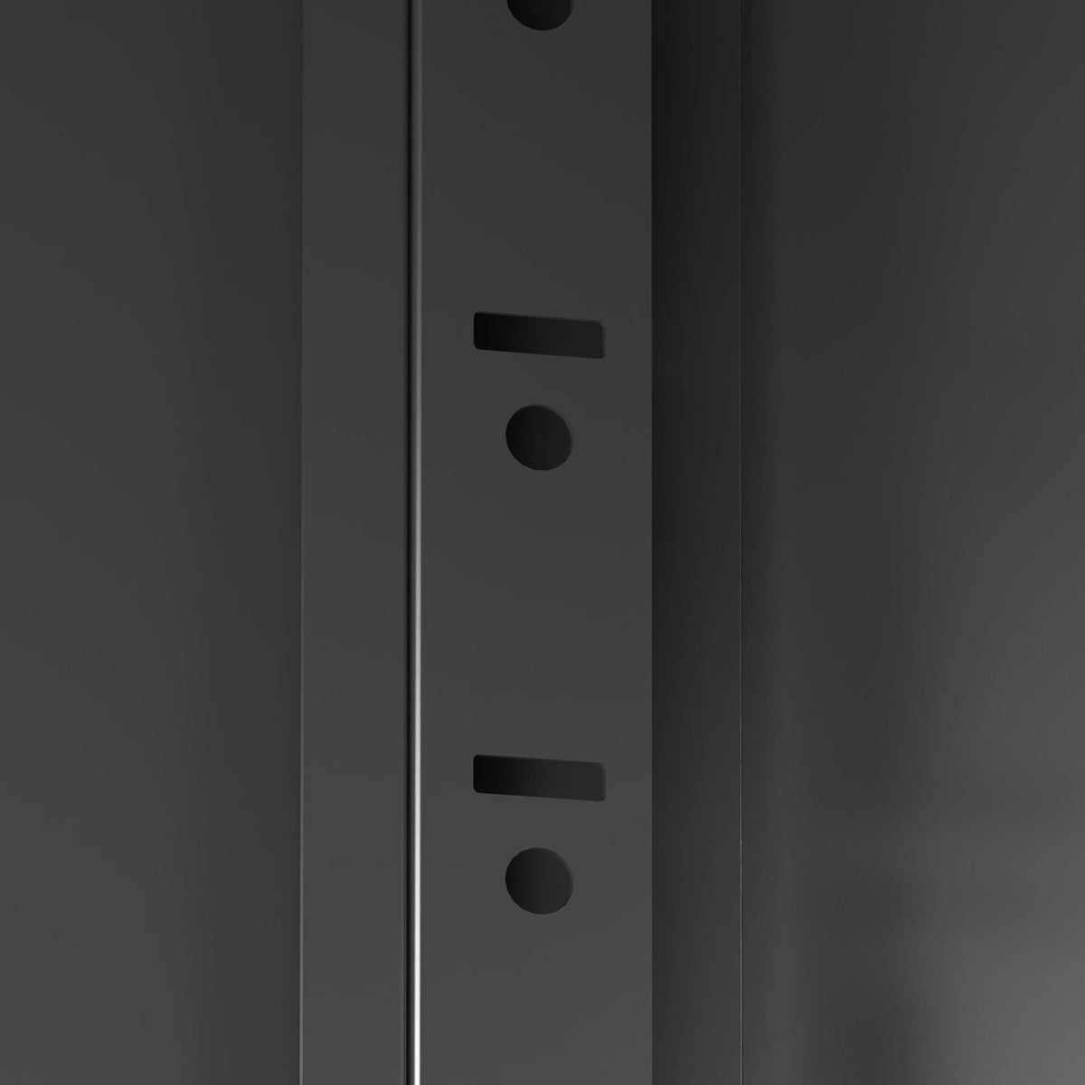 Metal Wall Mounted Tool Storage Cabinet with 2 Locking Doors and Adjustable Shelf - Gray or Black