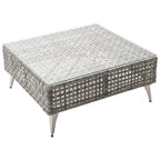 7-Piece Wicker Patio Furniture Set with Water-Resistant Cushions - Neutral