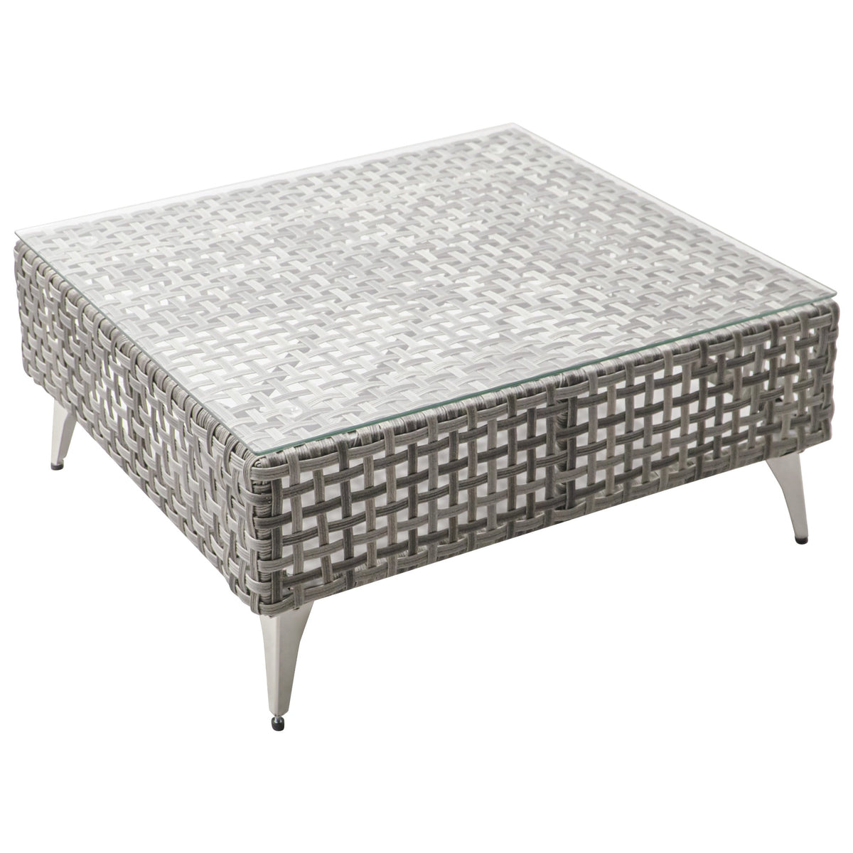 7-Piece Wicker Patio Furniture Set with Water-Resistant Cushions - Neutral