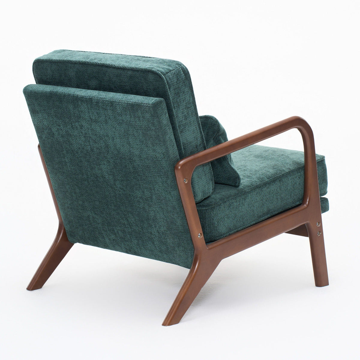 Upholstered Living Room Chair with Curved Armrests - Choice of Color