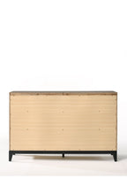 Weathered Dresser with Six Drawers – Gray