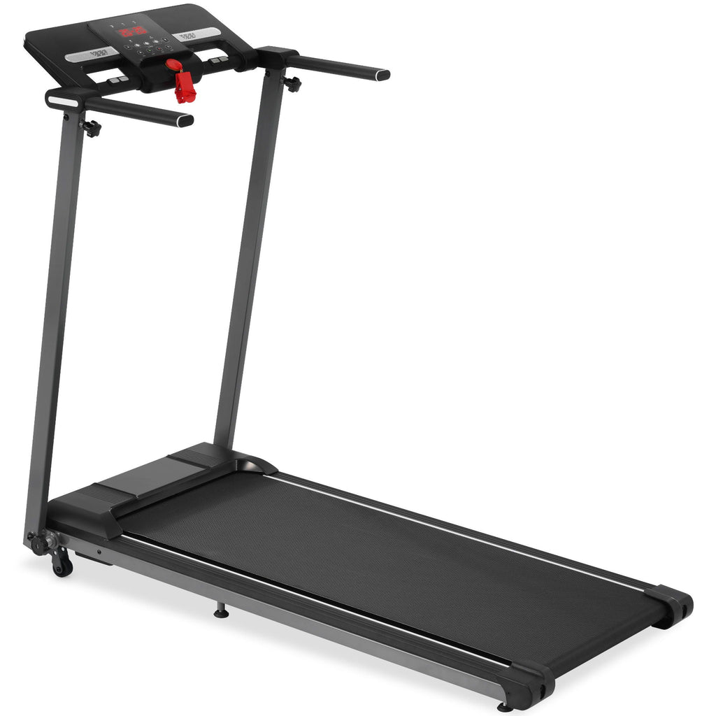Folding Walking Pad Treadmill with Incline - Black
