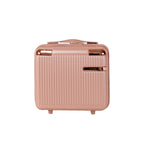 4-Piece Hard ABS Luggage Set with 360° Dual Rotating Wheels - Rose Gold