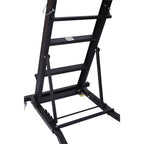 Heavy Duty Foldable Rolling Engine Top Creeper with Padded Deck - Black