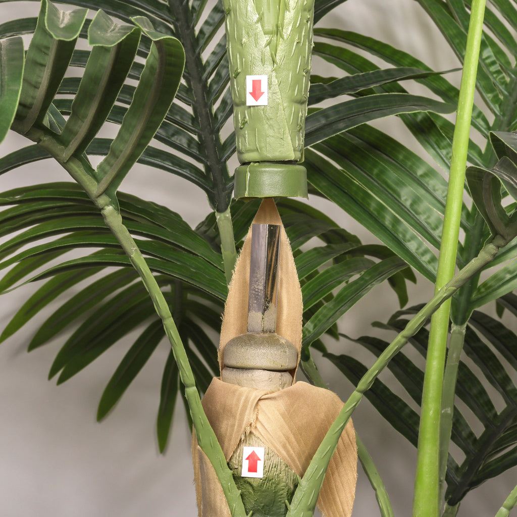 6FT Artificial Palm Tree with Realistic Detail - Green Leaves