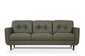 Radwan Pesto Sofa with Button Tufted Design - Dark Green