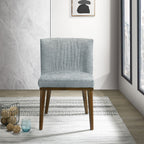Mid-Century Dining Chair Set of 2 with Solid Wood Frame - Dark Gray or White