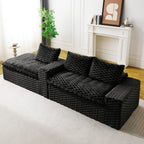 Convertible Modular Sectional Sofa with Twin Seat and Chaise - Multiple Colors